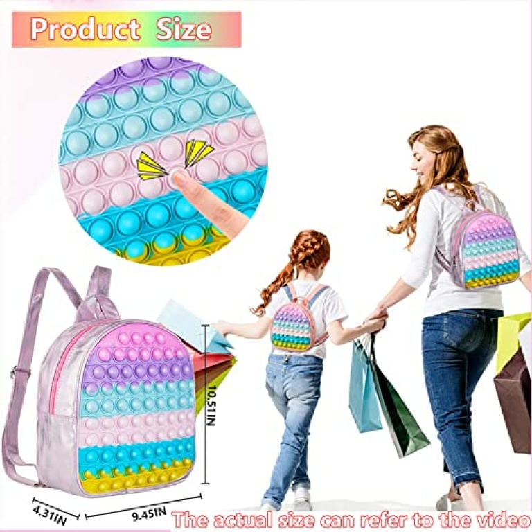 Pop Backpack it, Pop Bag it Fidget Handbag, Pop Fidget It Toys Backpack