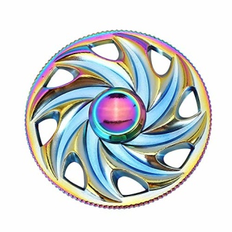 Rainbow Metal Hand Spinner - Focus Toy for Children UK