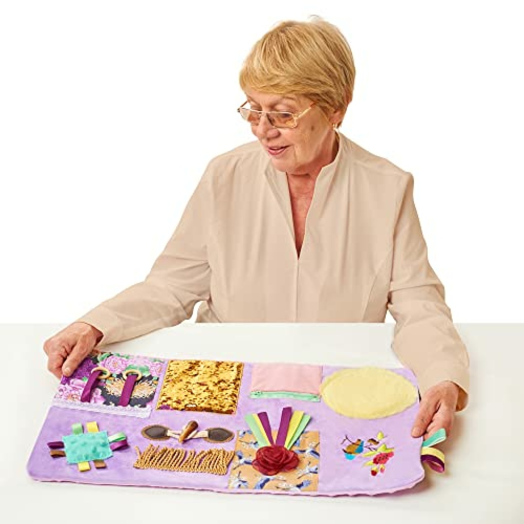 Fidget Blanket for Dementia Calming & Comforting Dementia Activities