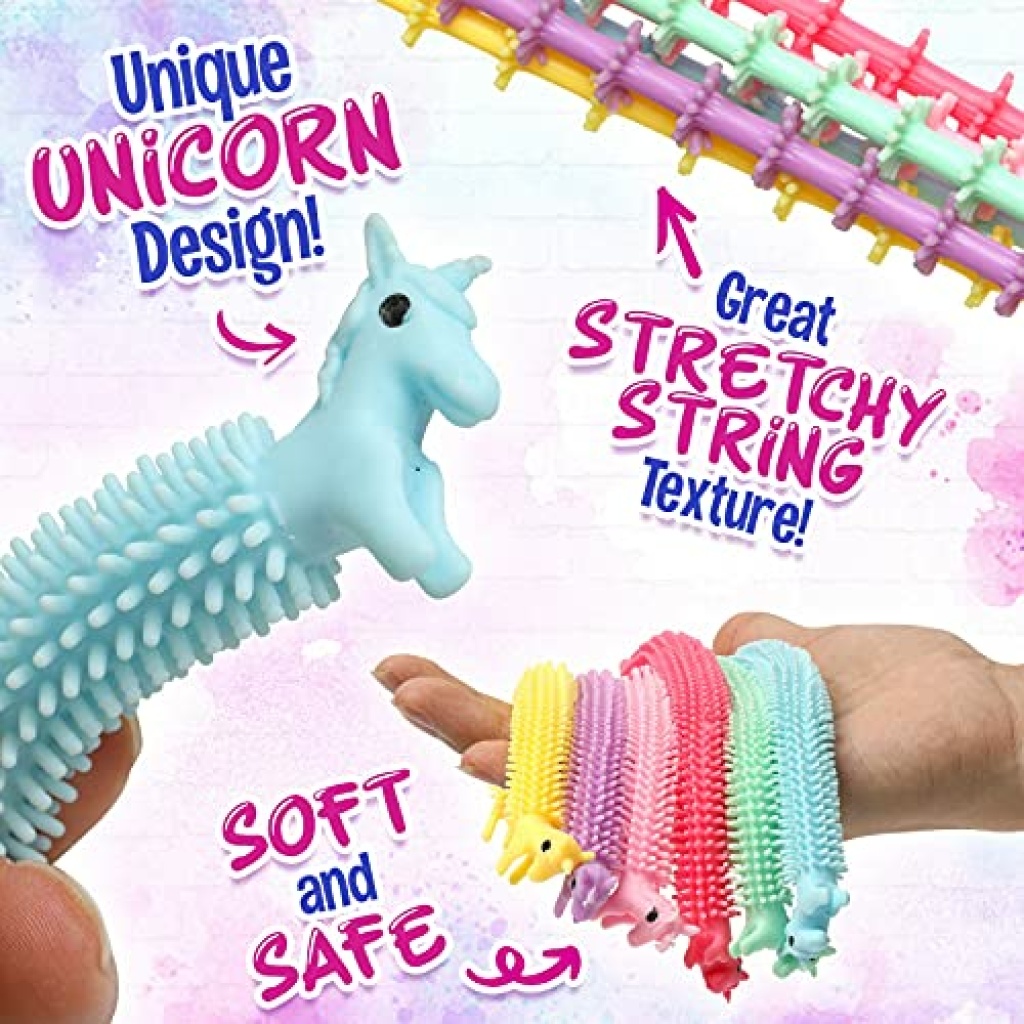 String Fidget Single Sensory Fidget Stretchy String, Stress Relief String Toys for Kids and ...