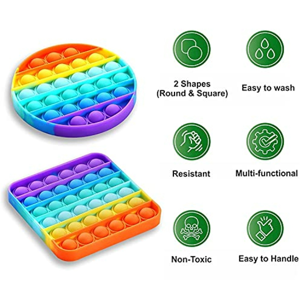Fidget Toys Push Pop It Controller Bubble Popper Autism Special Needs ...