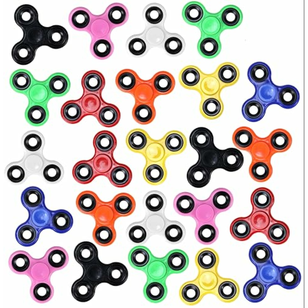 Iconikal Fidget Spinner Random Color Bulk Assortment Set, 24-Pack ...